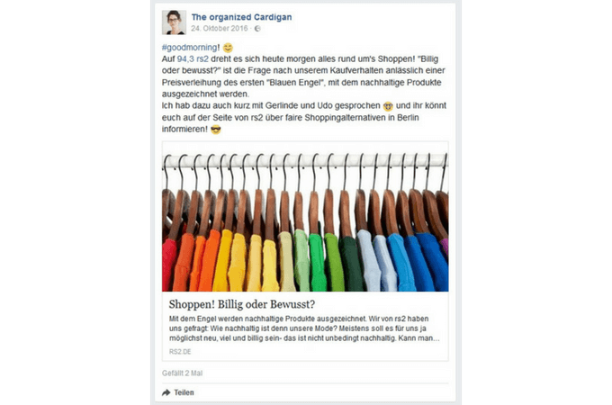 Radio Interview auf 94,3 rs2 Aktion Blauer Engel in Berlin 10_2016 Facebook Mention